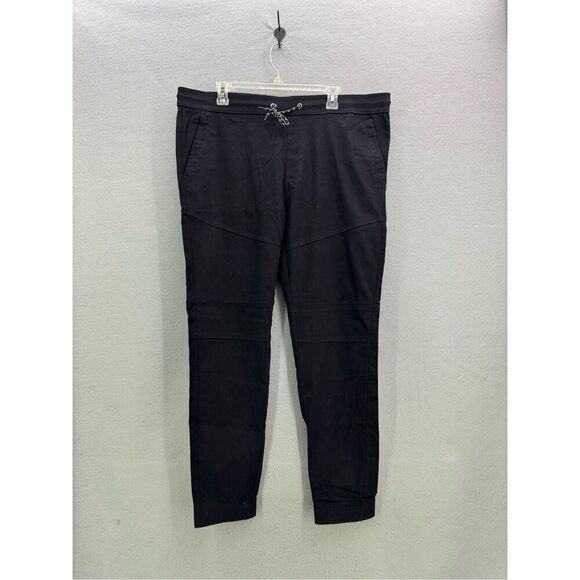 Burnside Mens Black Cotton Blend Drawstring Jogger Pants Size 2XL - Picture 1 of 7